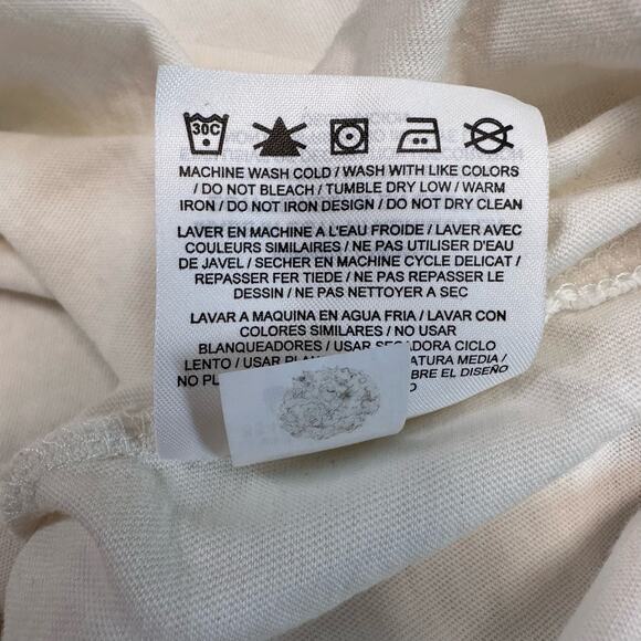 Nike Tee White Black Sportswear Cotton Tank Top Womens S Scoop Neck Athletic Cut - Picture 9 of 9